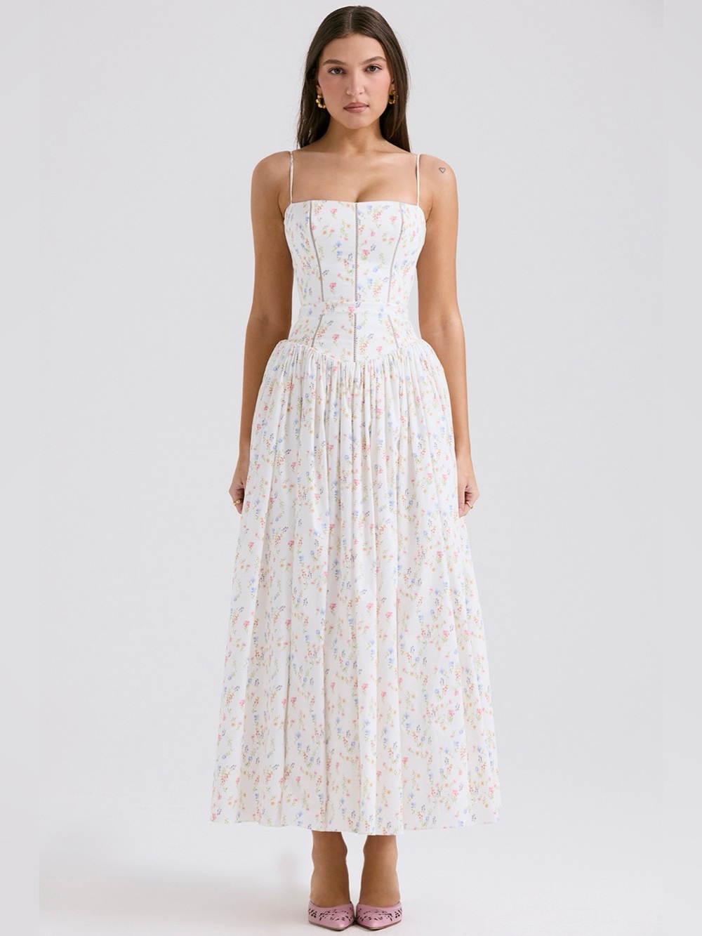 House of CB Ysabella Floral Maxi Sundress | Size Small